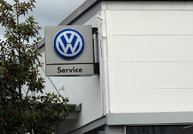 Nahaufnahme des VW Inspektion-Services