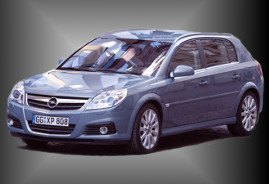 Opel Signum auf grauem Hintergrund