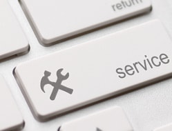 Service-Button für die kostenlose Fahrzeugbewertung online