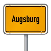 Ortsschild von Augsburg 