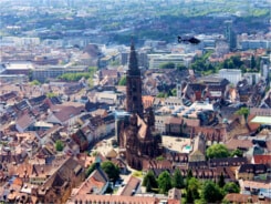 Luftaufnahme von Freiburg