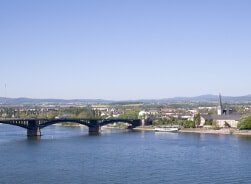 Luftbild von Mainz am Rhein