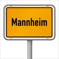 Ortsschild von Mannheim