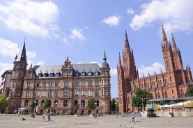 Historischer Marktplatz in Wiesbaden
