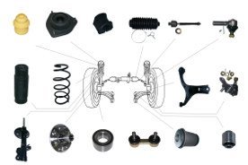 Teile und Aufbau des Lenksgetriebes