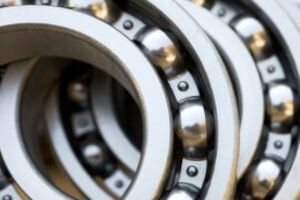 Nahaufnahme eines Radlagers von einem Auto