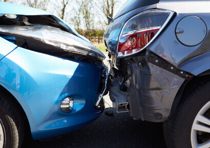 Nahaufnahme eines Unfalls